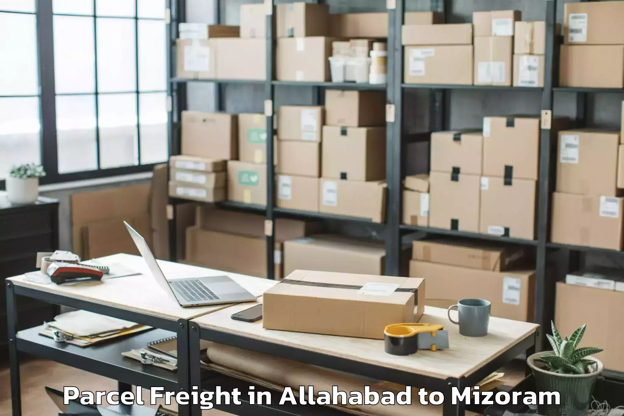 Comprehensive Allahabad to Saitual Parcel Freight